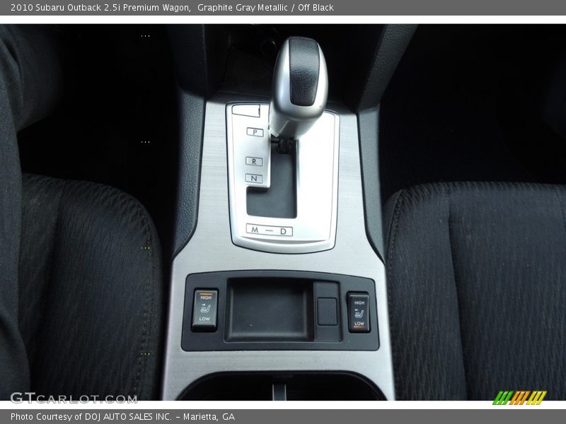 Graphite Gray Metallic / Off Black 2010 Subaru Outback 2.5i Premium Wagon