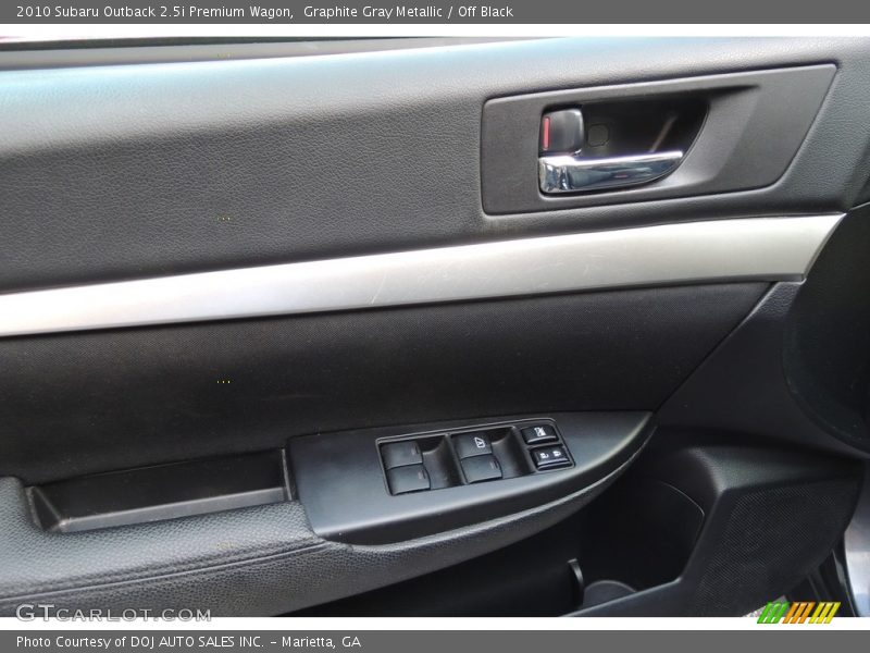 Graphite Gray Metallic / Off Black 2010 Subaru Outback 2.5i Premium Wagon