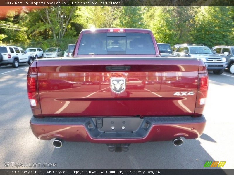 Delmonico Red Pearl / Black 2017 Ram 1500 Sport Crew Cab 4x4