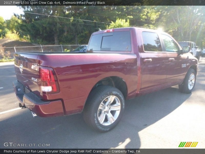 Delmonico Red Pearl / Black 2017 Ram 1500 Sport Crew Cab 4x4