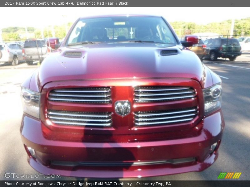Delmonico Red Pearl / Black 2017 Ram 1500 Sport Crew Cab 4x4
