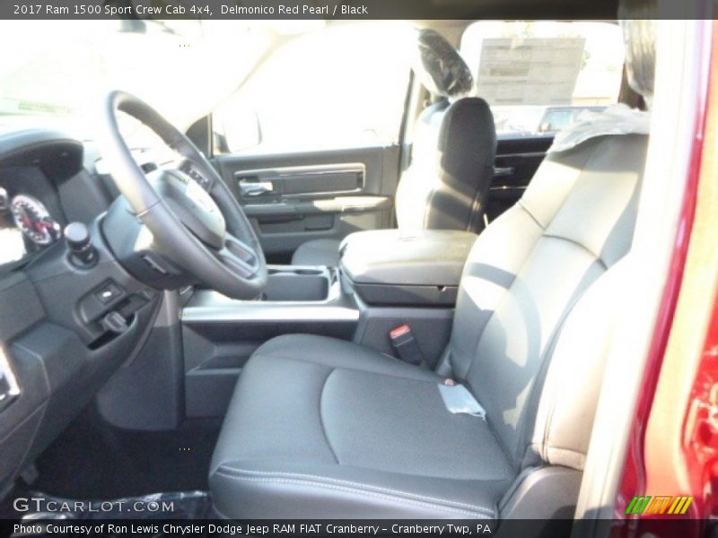 Delmonico Red Pearl / Black 2017 Ram 1500 Sport Crew Cab 4x4