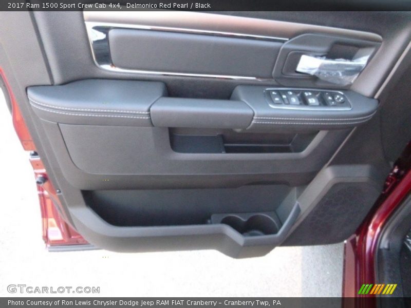 Delmonico Red Pearl / Black 2017 Ram 1500 Sport Crew Cab 4x4