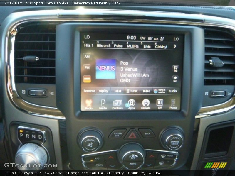 Delmonico Red Pearl / Black 2017 Ram 1500 Sport Crew Cab 4x4