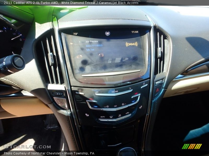 White Diamond Tricoat / Caramel/Jet Black Accents 2013 Cadillac ATS 2.0L Turbo AWD