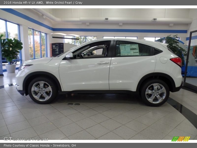 White Orchid Pearl / Gray 2016 Honda HR-V LX AWD