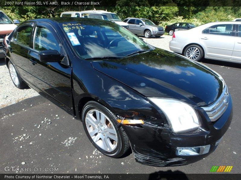 Black / Charcoal Black 2007 Ford Fusion SEL V6 AWD