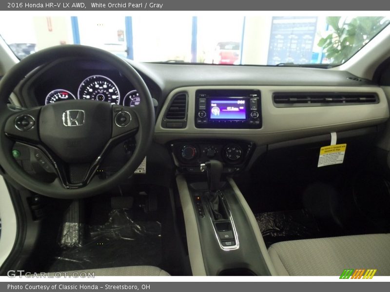 White Orchid Pearl / Gray 2016 Honda HR-V LX AWD