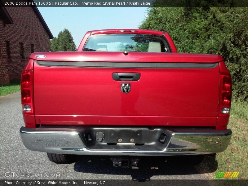 Inferno Red Crystal Pearl / Khaki Beige 2006 Dodge Ram 1500 ST Regular Cab