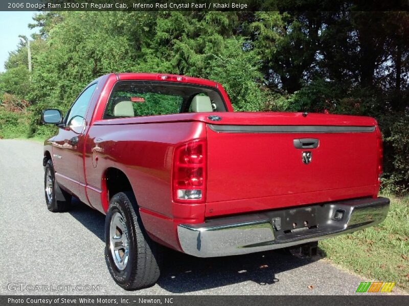 Inferno Red Crystal Pearl / Khaki Beige 2006 Dodge Ram 1500 ST Regular Cab