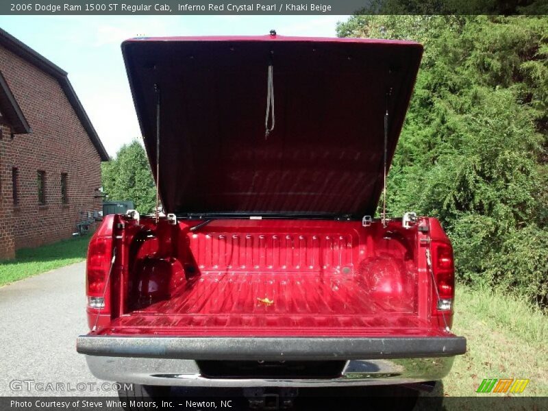 Inferno Red Crystal Pearl / Khaki Beige 2006 Dodge Ram 1500 ST Regular Cab