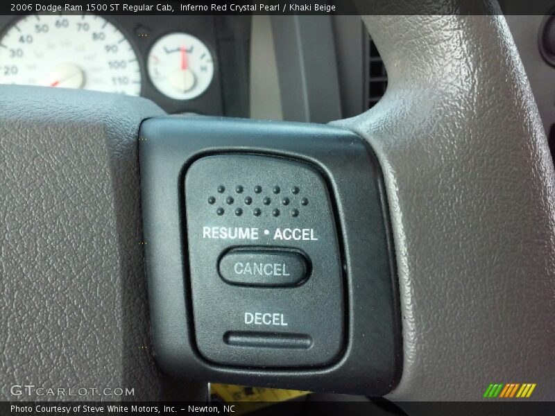 Inferno Red Crystal Pearl / Khaki Beige 2006 Dodge Ram 1500 ST Regular Cab