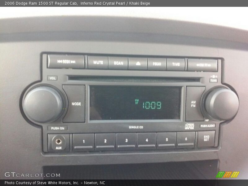 Inferno Red Crystal Pearl / Khaki Beige 2006 Dodge Ram 1500 ST Regular Cab