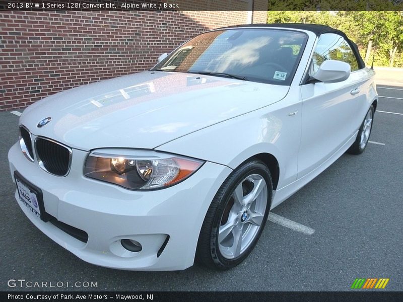 Alpine White / Black 2013 BMW 1 Series 128i Convertible