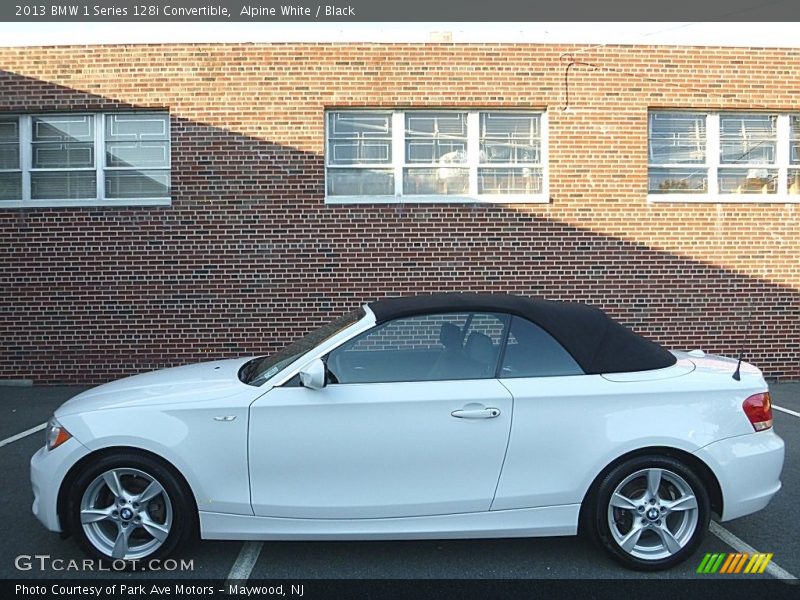 Alpine White / Black 2013 BMW 1 Series 128i Convertible