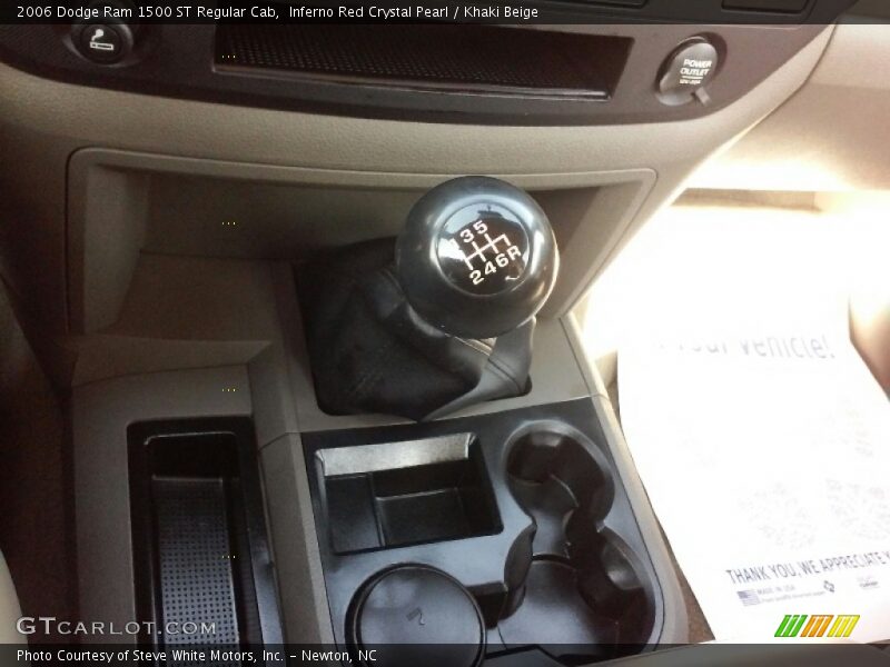 Inferno Red Crystal Pearl / Khaki Beige 2006 Dodge Ram 1500 ST Regular Cab