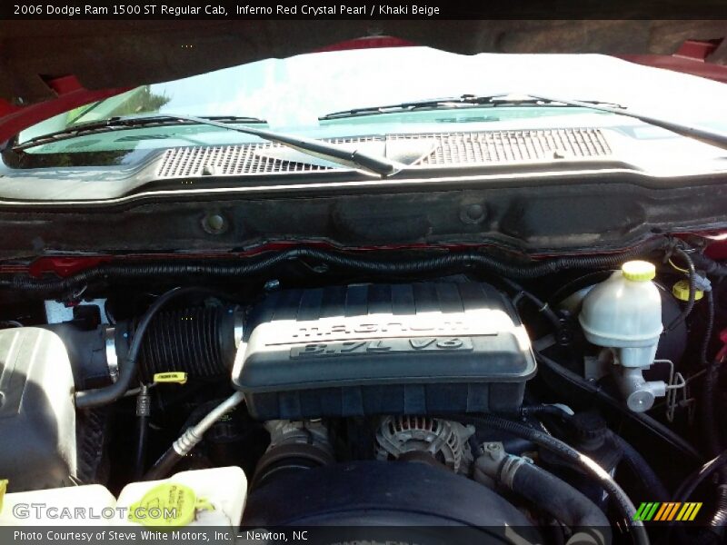 Inferno Red Crystal Pearl / Khaki Beige 2006 Dodge Ram 1500 ST Regular Cab