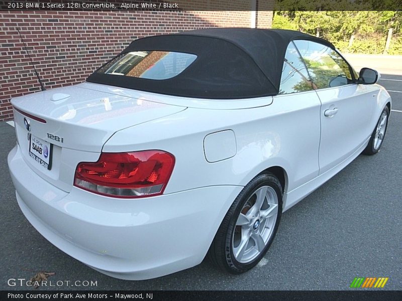 Alpine White / Black 2013 BMW 1 Series 128i Convertible