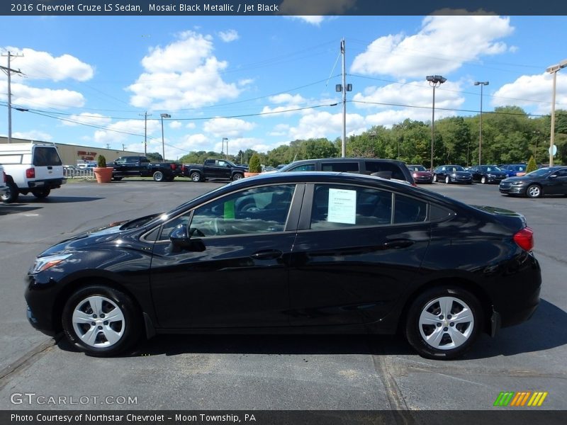 Mosaic Black Metallic / Jet Black 2016 Chevrolet Cruze LS Sedan