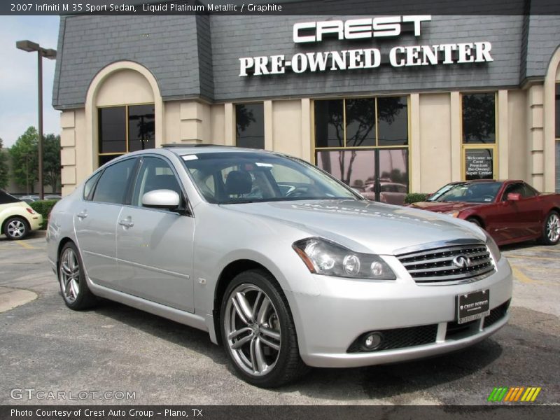 Liquid Platinum Metallic / Graphite 2007 Infiniti M 35 Sport Sedan