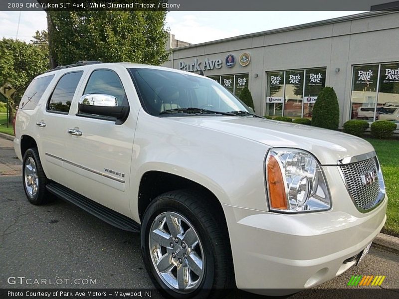 White Diamond Tricoat / Ebony 2009 GMC Yukon SLT 4x4
