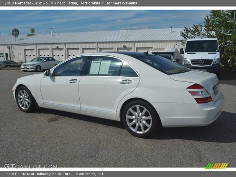 Arctic White / Cashmere/Savanna 2008 Mercedes-Benz S 550 4Matic Sedan