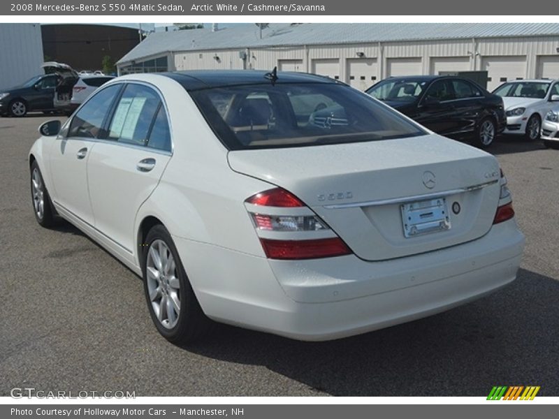 Arctic White / Cashmere/Savanna 2008 Mercedes-Benz S 550 4Matic Sedan