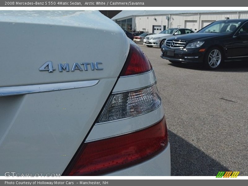 Arctic White / Cashmere/Savanna 2008 Mercedes-Benz S 550 4Matic Sedan