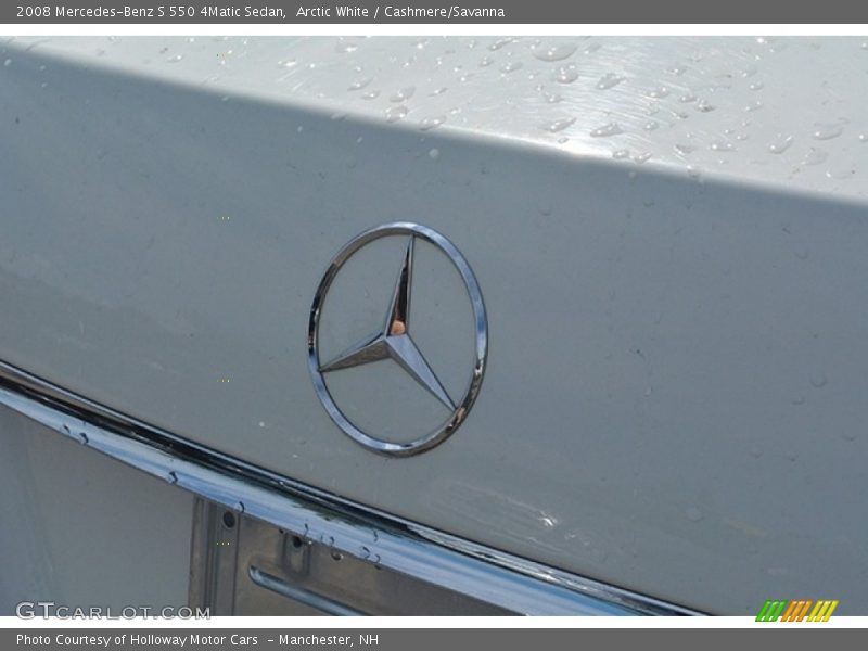 Arctic White / Cashmere/Savanna 2008 Mercedes-Benz S 550 4Matic Sedan