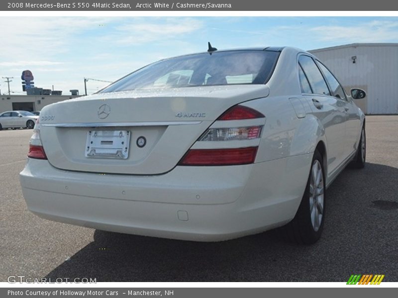 Arctic White / Cashmere/Savanna 2008 Mercedes-Benz S 550 4Matic Sedan