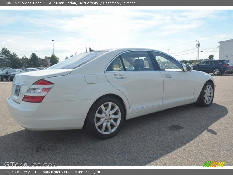 Arctic White / Cashmere/Savanna 2008 Mercedes-Benz S 550 4Matic Sedan