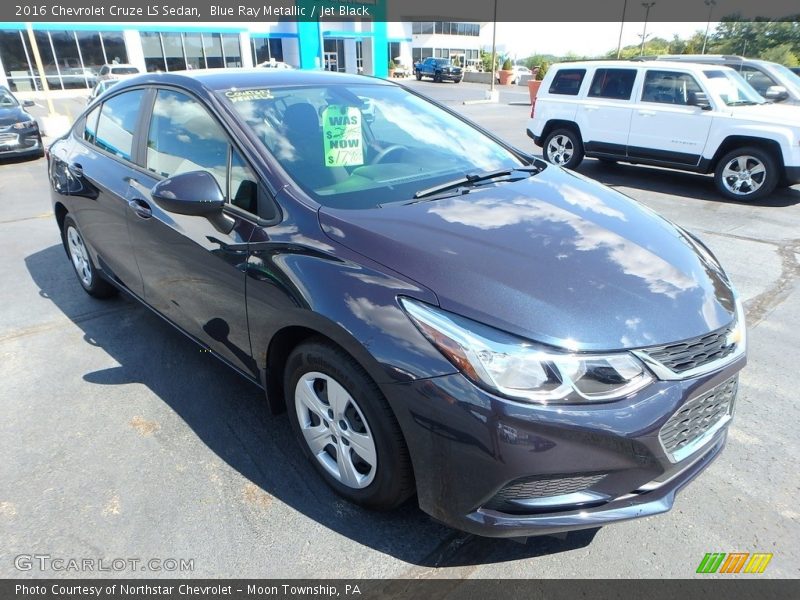 Blue Ray Metallic / Jet Black 2016 Chevrolet Cruze LS Sedan
