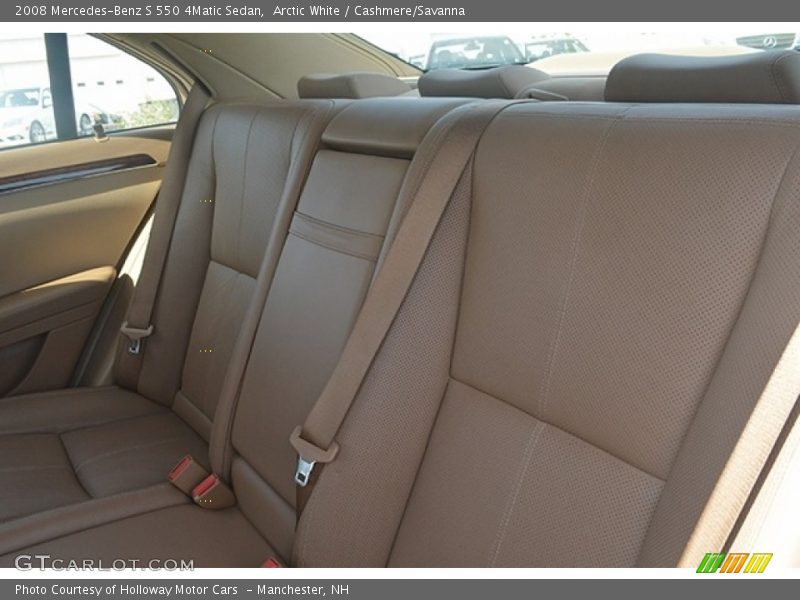 Arctic White / Cashmere/Savanna 2008 Mercedes-Benz S 550 4Matic Sedan