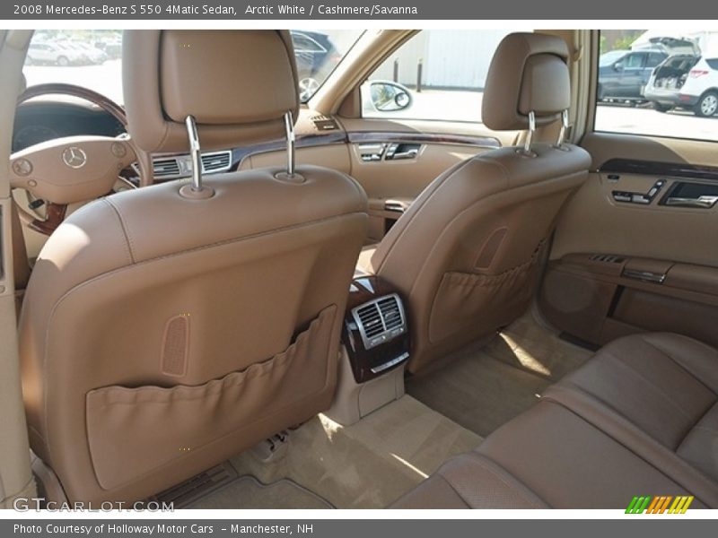 Arctic White / Cashmere/Savanna 2008 Mercedes-Benz S 550 4Matic Sedan