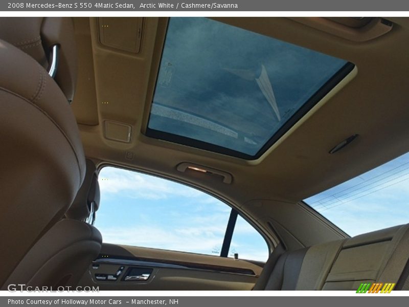 Arctic White / Cashmere/Savanna 2008 Mercedes-Benz S 550 4Matic Sedan