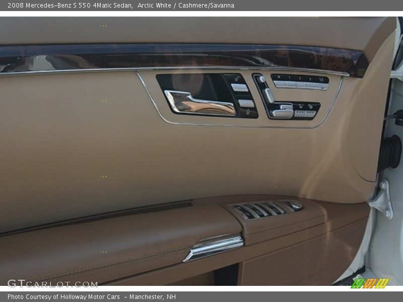 Arctic White / Cashmere/Savanna 2008 Mercedes-Benz S 550 4Matic Sedan