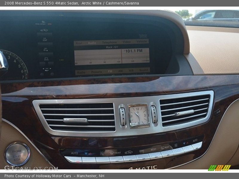 Arctic White / Cashmere/Savanna 2008 Mercedes-Benz S 550 4Matic Sedan