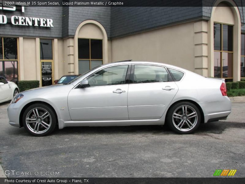 Liquid Platinum Metallic / Graphite 2007 Infiniti M 35 Sport Sedan