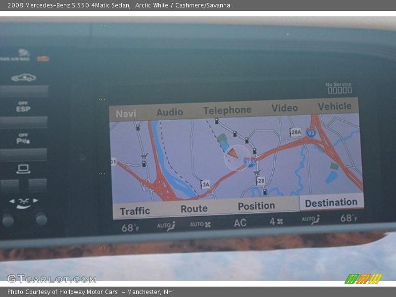 Arctic White / Cashmere/Savanna 2008 Mercedes-Benz S 550 4Matic Sedan