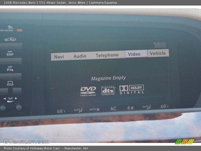 Arctic White / Cashmere/Savanna 2008 Mercedes-Benz S 550 4Matic Sedan