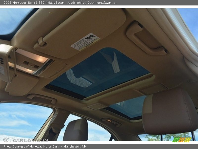 Arctic White / Cashmere/Savanna 2008 Mercedes-Benz S 550 4Matic Sedan