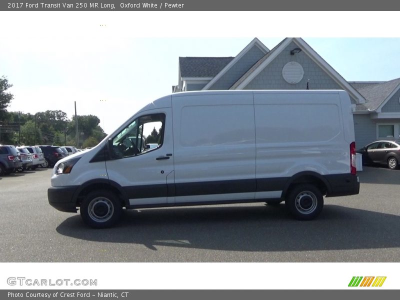 Oxford White / Pewter 2017 Ford Transit Van 250 MR Long