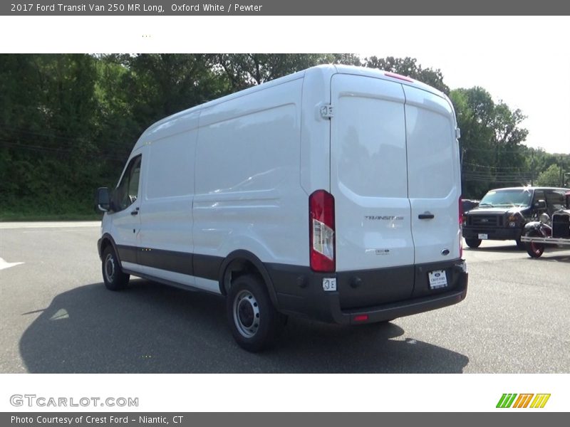 Oxford White / Pewter 2017 Ford Transit Van 250 MR Long