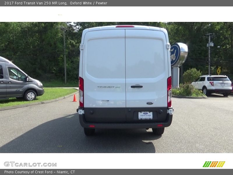 Oxford White / Pewter 2017 Ford Transit Van 250 MR Long