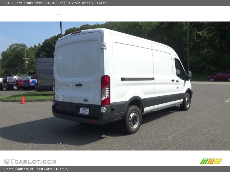 Oxford White / Pewter 2017 Ford Transit Van 250 MR Long