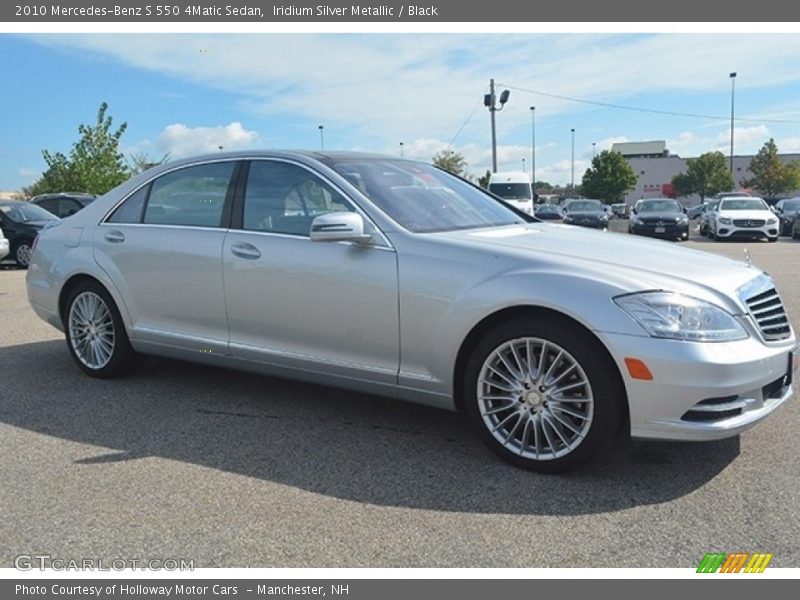 Iridium Silver Metallic / Black 2010 Mercedes-Benz S 550 4Matic Sedan