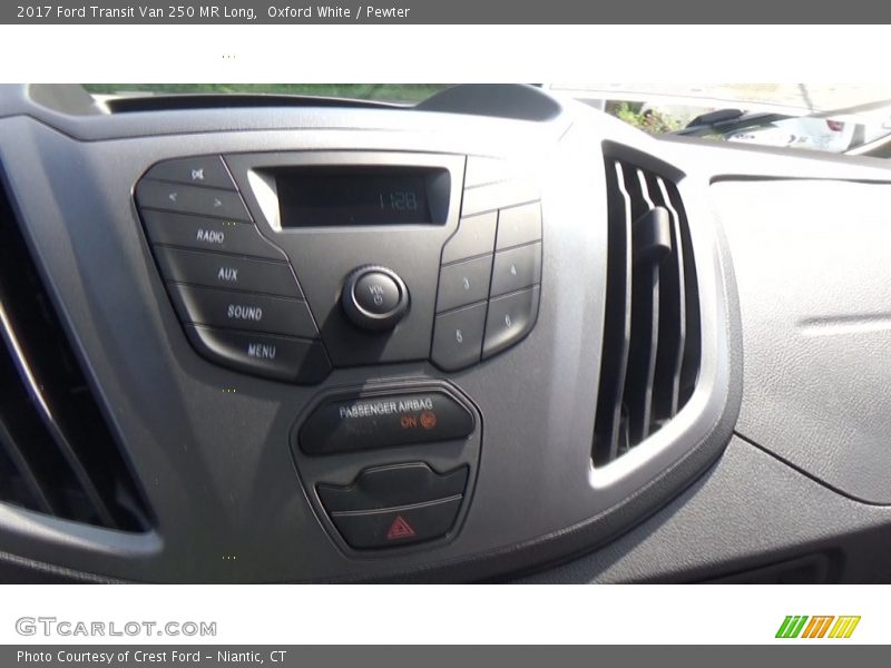 Oxford White / Pewter 2017 Ford Transit Van 250 MR Long
