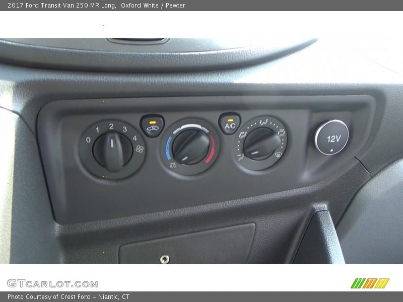 Oxford White / Pewter 2017 Ford Transit Van 250 MR Long