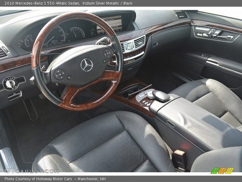 Iridium Silver Metallic / Black 2010 Mercedes-Benz S 550 4Matic Sedan
