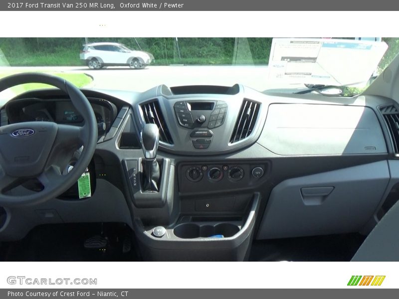 Oxford White / Pewter 2017 Ford Transit Van 250 MR Long